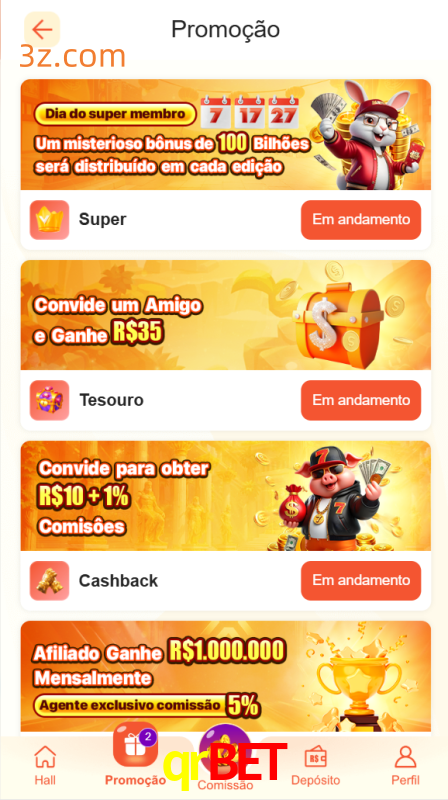Bônus e Promoções